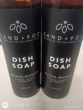 SAND + FOG  Guava Mango Dish Soap 25.4oz. New (2)